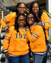 SGRho Gold 1922 Chenille Pocket Crewneck