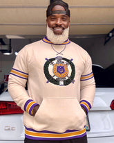 Omega Neutral Crest Chenille Crewneck