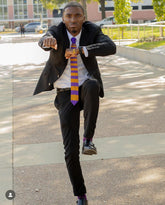 Purple and Gold (Omega Inspired) Knit Tie