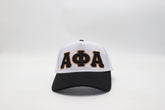 Alpha White/Black Snapback Hat