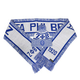 Zeta White Scarf & Hat Set