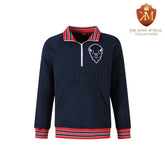 Howard University Blue Quarter Zip Crewneck