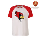 Illinois State Premium Redbirds White Raglan Chenille Shirt
