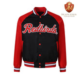 Illinois State Black Bomber Jacket
