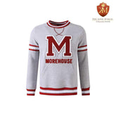 Morehouse Heather Grey Pocket Crewneck