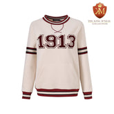 Delta Cream 1913 Chenille Crewneck