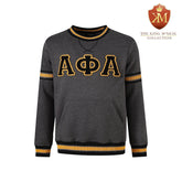 Alpha Charcoal Grey Chenille Crewneck