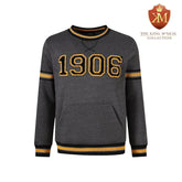 Alpha Charcoal Grey 1906 Chenille Crewneck
