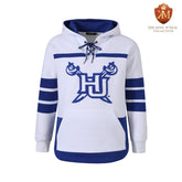 Hampton University White Hockey Hoodie