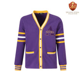 Alcorn Purple Fleece Cardigan