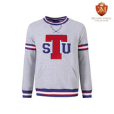 Tennessee State Heather Grey Pocket Crewneck