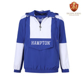 Hampton University Royal Windbreaker Tech Pullover