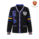 SGRho Black Fleece Cardigan Unisex Fit
