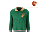 FAMU Green Quarter Zip Crewneck
