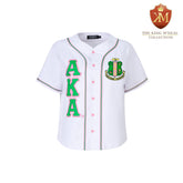 AKA White Baseball Jersey