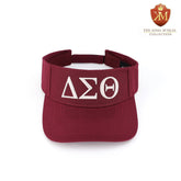 Delta Crimson Letters Visor Hat