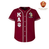 Kappa Crimson Button Up Baseball Jersey