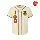 Iota Neutral Button-Up Baseball Jersey