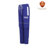 Zeta Blue Windbreaker Tech Pants (Unisex)