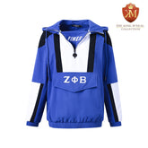 Zeta Blue Windbreaker Tech Pullover