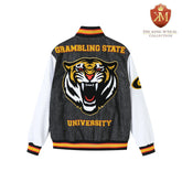Grambling State Black Denim Bomber Jacket