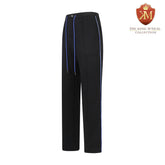 Black Pleated Fleece Pants (Unisex)