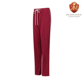 Crimson Pleated Fleece Pants (Unisex)