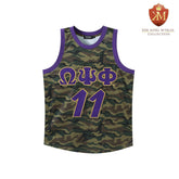 Omega Psi Phi Camo Basketball Jersey