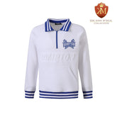 Hampton University White Quarter Zip