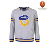 Oakwood Heather Grey Pocket Crewneck