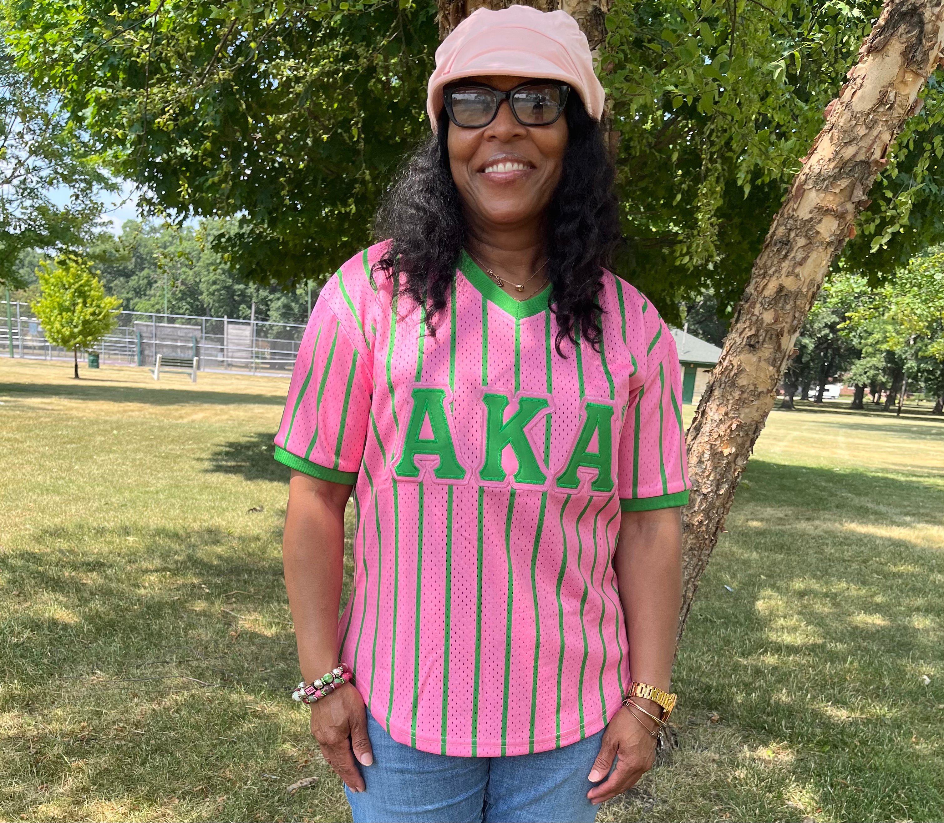 Striped baseball jersey deals womens