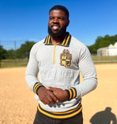 Alpha Grey Quarter Zip Sweatshirt