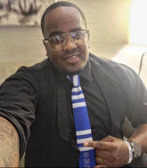 Blue and White (Sigma Inspired) Knit Tie