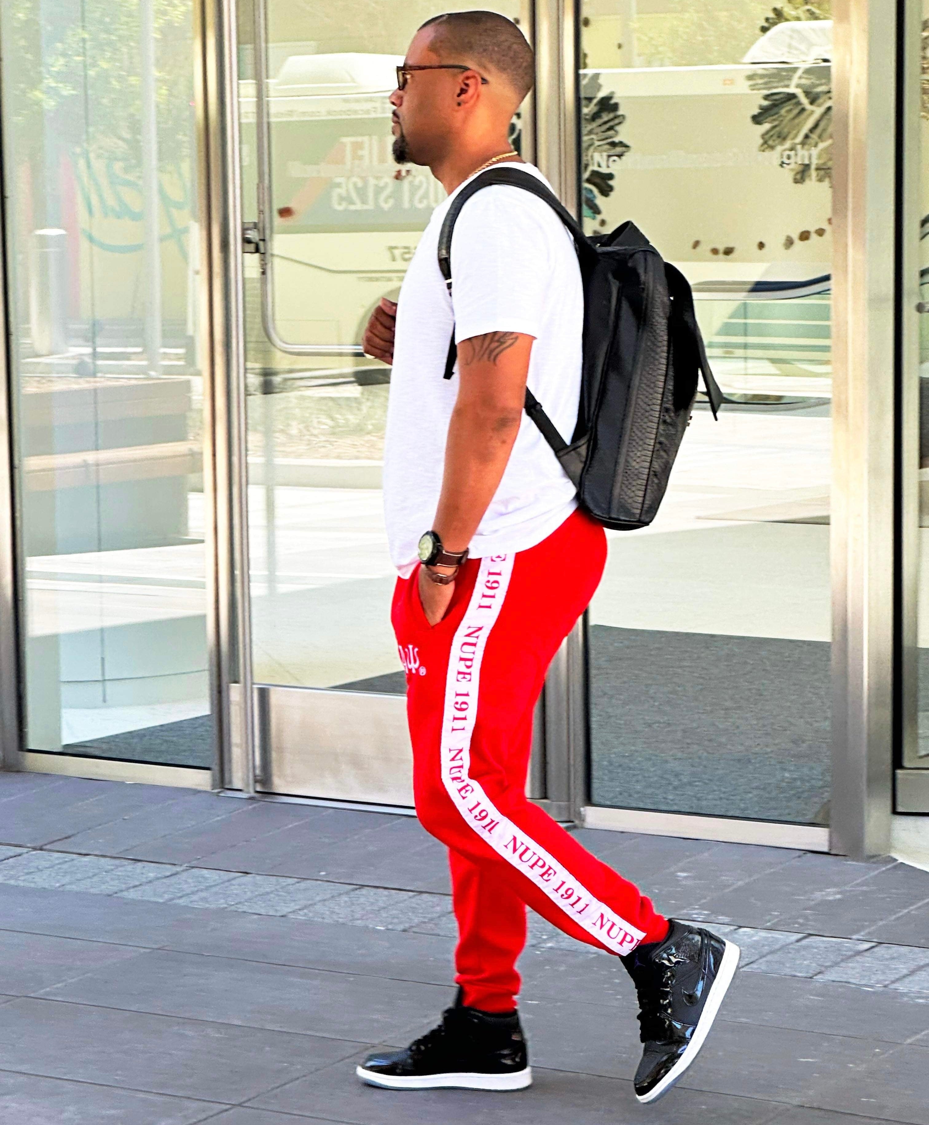 Kappa Red Tapered Sweatsuit Joggers – The King McNeal Collection