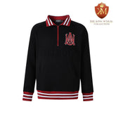 Alabama A&M Black Quarter Zip Crewneck