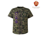 Omega Camo Button-Up Baseball Jersey