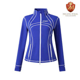 Zeta Blue Full Zip Yoga Jacket