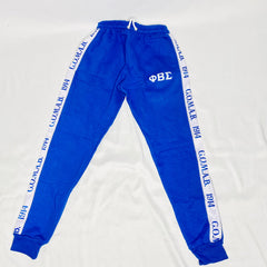 Blue Sigma Tapered Joggers