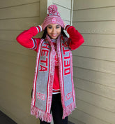 Delta Grey Scarf And Hat Set