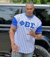 Phi Beta Sigma Pinstripe Baseball Jersey