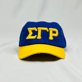 “ΣΓΡ” SGRho Yellow Gold & Royal Blue Hat