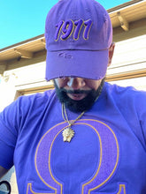 Omega Purple Chenille Letter T-shirt