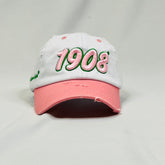 1908 White/Pink Hat