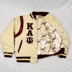 Kappa Krimson & Kream Wool Letterman Jacket
