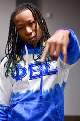 Phi Beta Sigma Tie Dye Chenille Hoodie