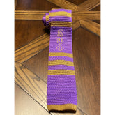 Purple and Gold (Omega Inspired) Knit Tie