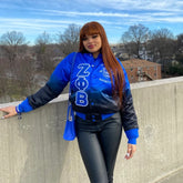 Zeta Black Faded Bomber Jacket (No Back Logo)