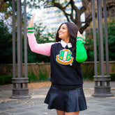 AKA Black Crest Chenille Crewneck (Unisex Size)