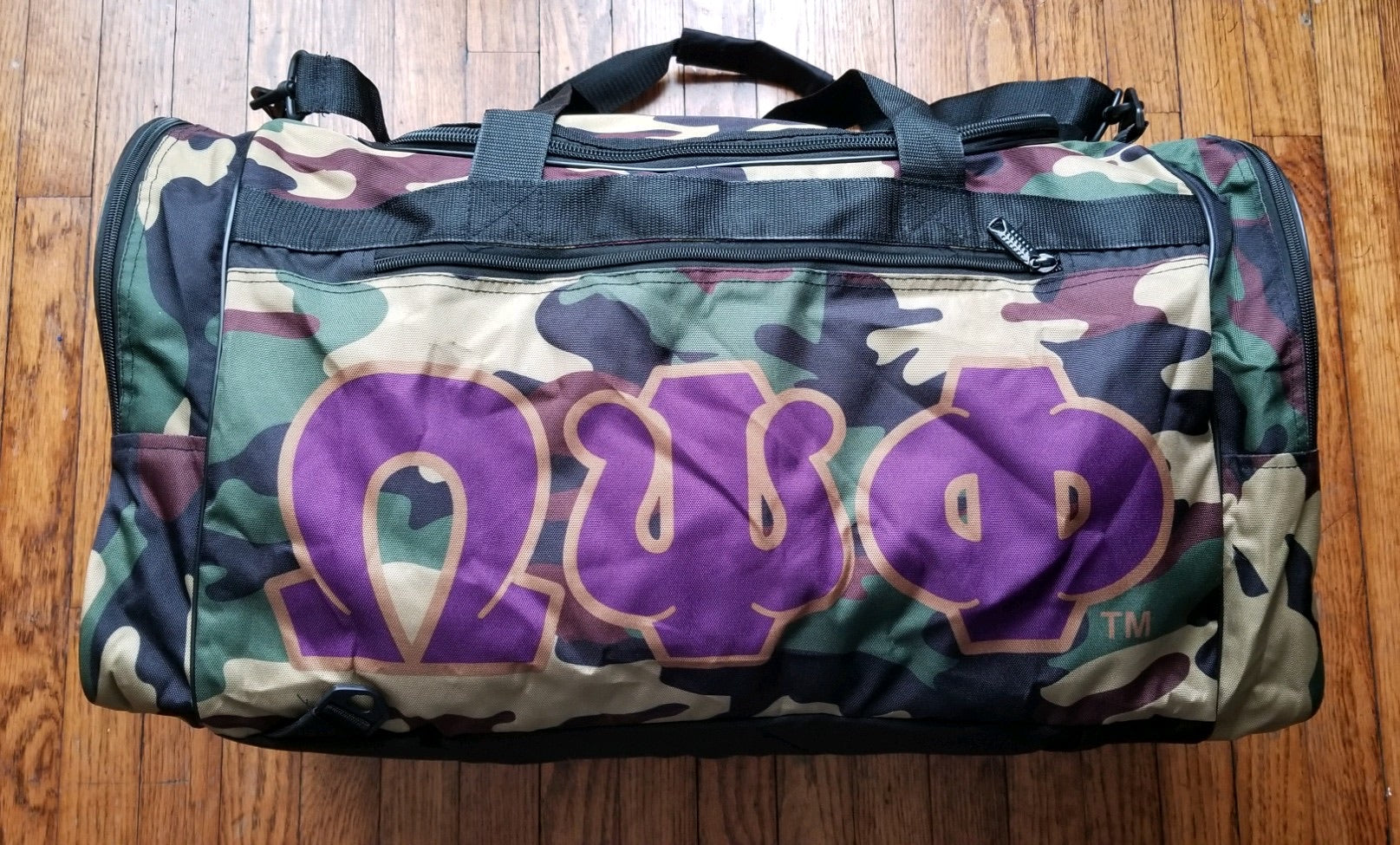 Omega psi phi duffle sales bag