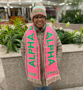 AKA Pink Scarf and One Hat